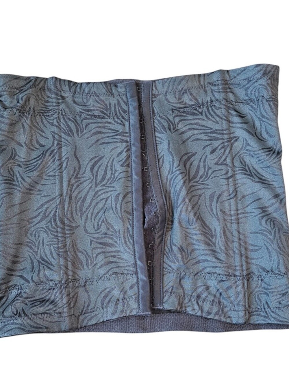 Vintage 1990s Maidenform Womens Sz M Shaper Corset Black Zebra Print